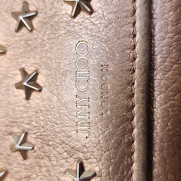 Jimmy Choo Star Studded Metallic Long Wallet in Rose Gold EUC - Picture 5 of 16